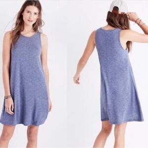 2 for $13 MADEWELL Dress Tank Swing Dress Women’s Size XS Heather Blue Cute